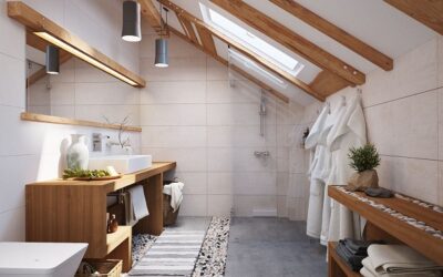 Bagno in mansarda: come arredarlo valorizzando pendenze e luce naturale