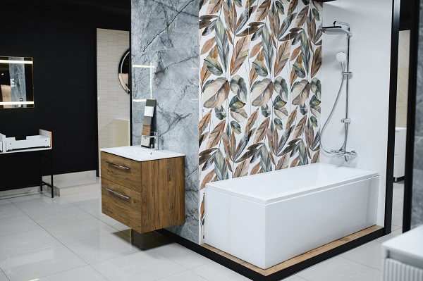 Selezione di rivestimenti per il bagno.