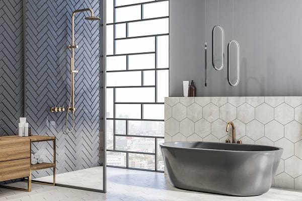 Rivestimenti in ceramica per il bagno, design raffinato e funzionale, perfetti per ogni stile di arr.