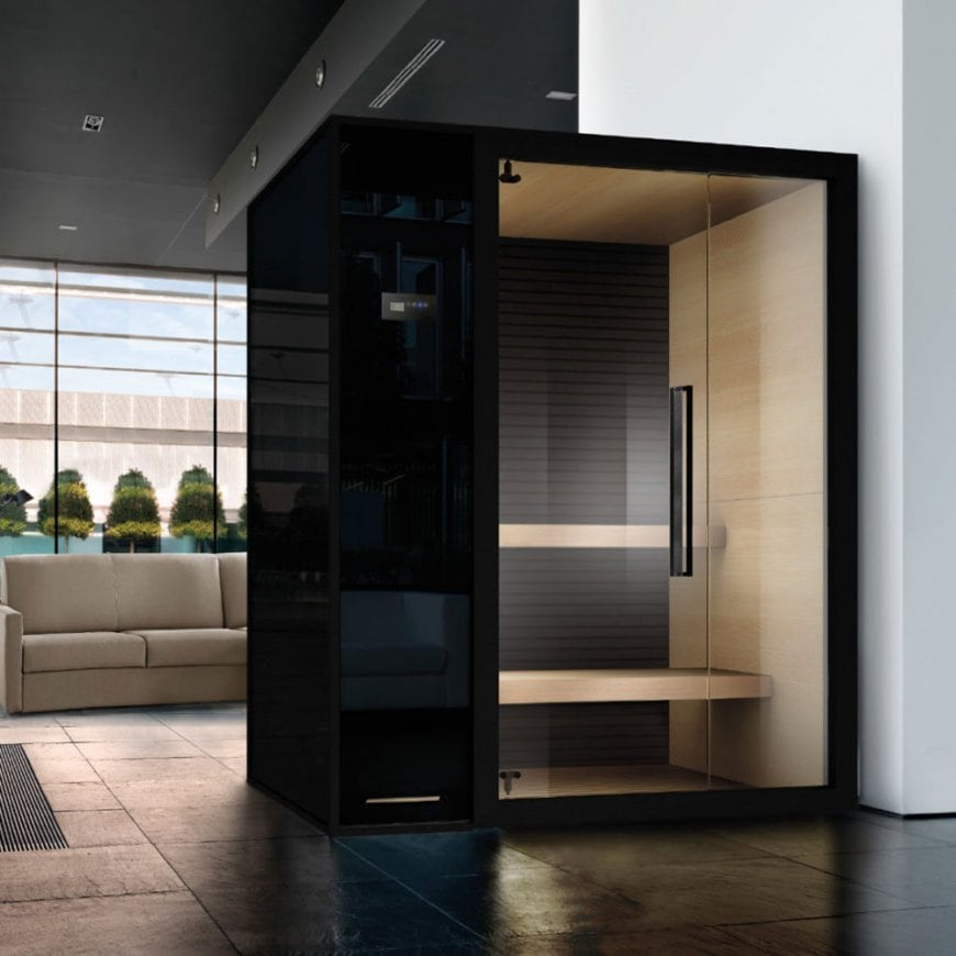 Sauna a infrarossi elegante e funzionale, ideale per il relax a Gallarate.