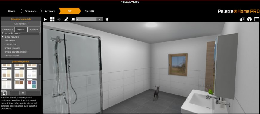 Bagno moderno con pareti bianche e doccia walk-in.