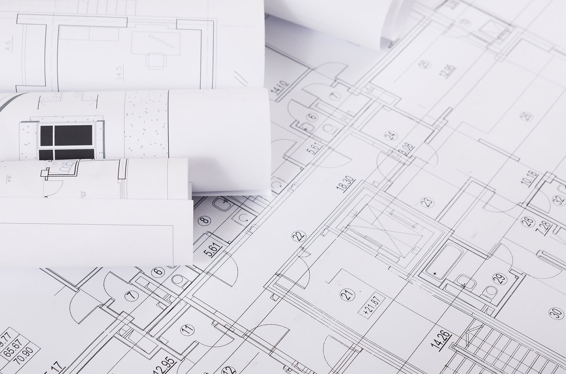 Piante dettagliate di bagni su misura a Varese by Tozzi Style.